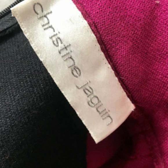 1980s Christine Jaguin Bodycon Dress size M retro 80s 90s fashion color block. - Picture 8 of 10